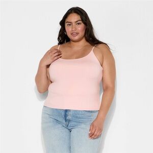 WILD FABLE Butter Bliss Adjustable Spaghetti Strap Cami in Blush Pink Size 2X